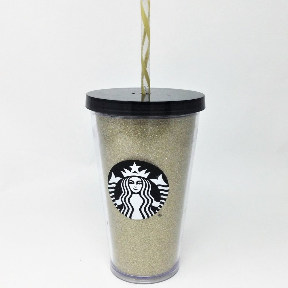 Starbucks Gold Glitter Tumbler 2016 16oz.